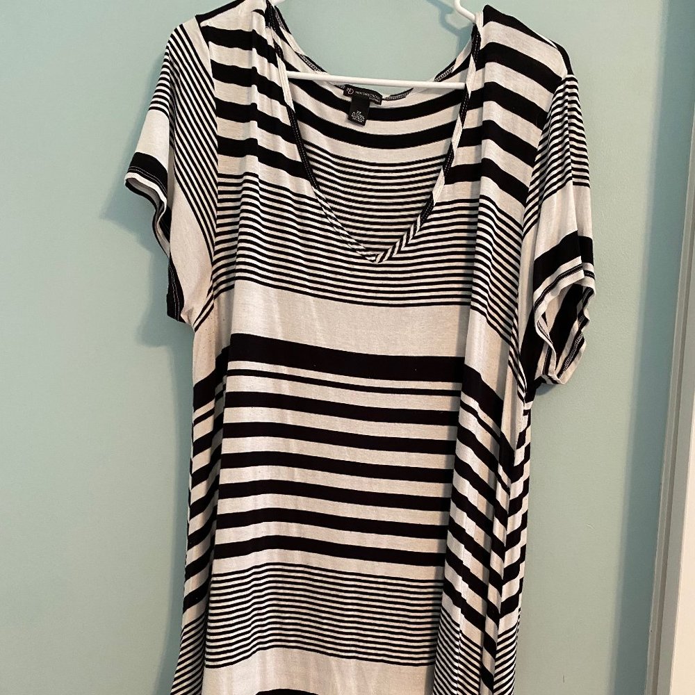 Black and White Stripe Tunic